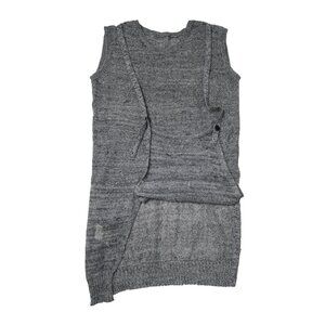 Yohji Yamamoto Convertible See Through Slim Fit Knit Top
